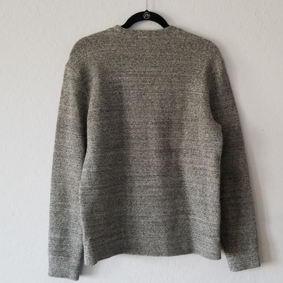 Club Monaco Gray Tech-Crepe Sweatshirt Medium EUC - Picture 3 of 5